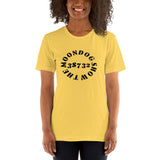 Yellow Short-Sleeve Unisex T-Shirt (Black Design)