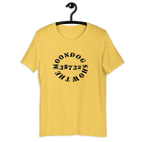 Yellow Short-Sleeve Unisex T-Shirt (Black Design)