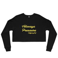 TiffanyDJ Gold Design Always Pressure Crop Sweatshirt