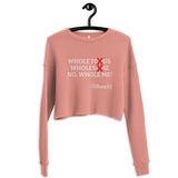 TiffanyDJ Whole Me Design (White) Crop Sweatshirt